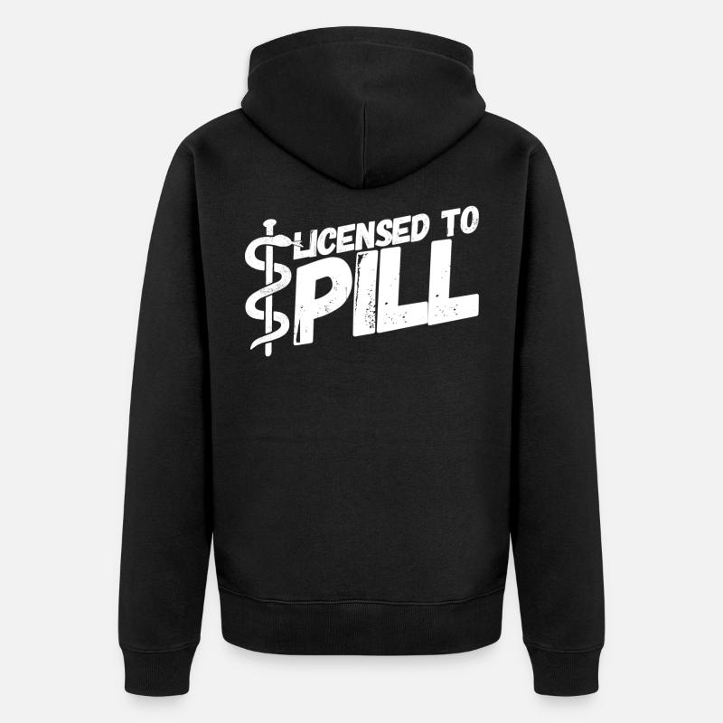 Pharmacie pharmacie pharmaceut - Veste à capuche bio Premium Unisexe - noir