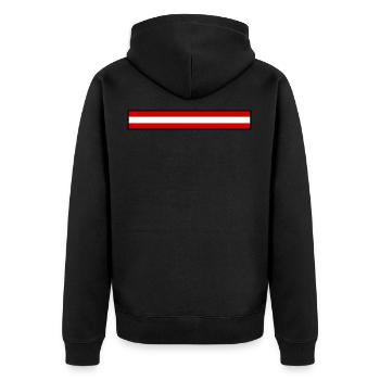 Drapeau Autriche - Veste à capuche bio Premium Unisexe - noir - Dos - Nico (187cm)