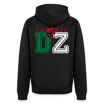 DZ - Veste à capuche bio Premium Unisexe - noir - Dos - Nico (187cm)