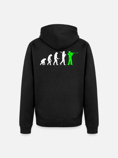 Evolution Shooting Lumière debout - Veste à capuche bio Premium Unisexe - noir