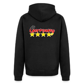 Allemagne Fan de football - Veste à capuche bio Premium Unisexe - noir - Dos - Nico (187cm)