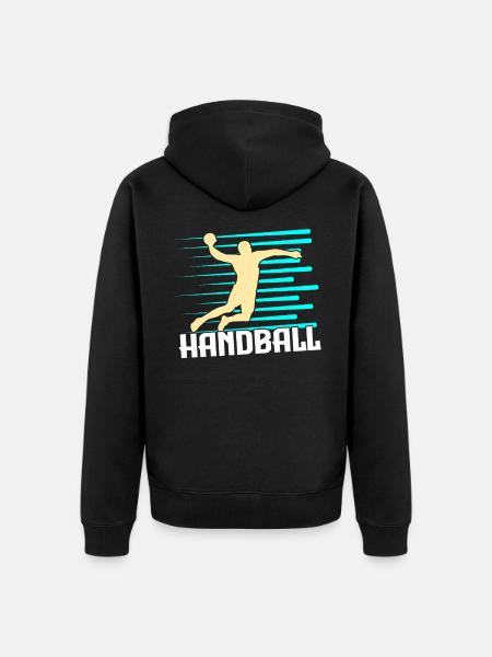 handball - Veste à capuche bio Premium Unisexe - noir