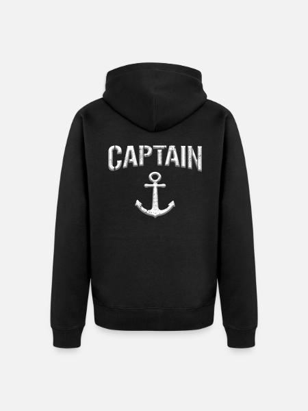 Kapitän Captain - Unisex Premium Organic Zip Hoodie - black