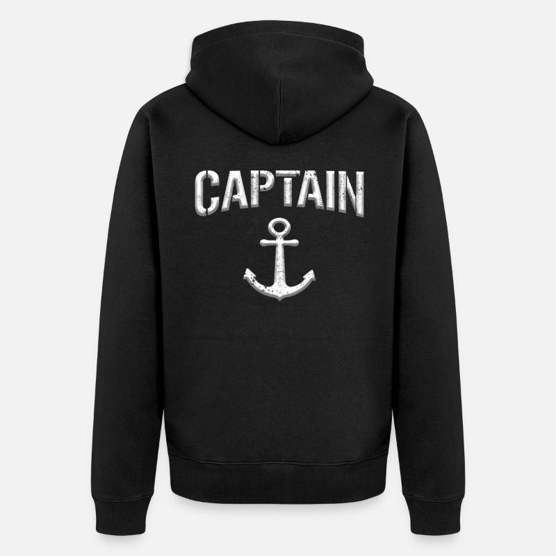 Capitaine Kapitän - Veste à capuche bio Premium Unisexe - noir