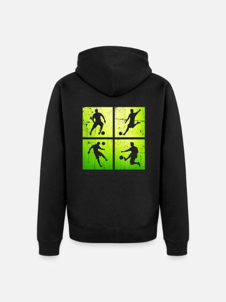 Footballeur - Veste à capuche bio Premium Unisexe - noir
