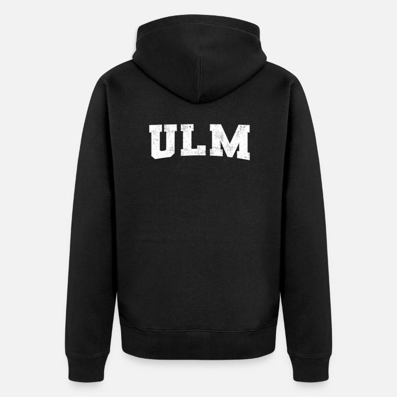 Ulm - Veste à capuche bio Premium Unisexe - noir