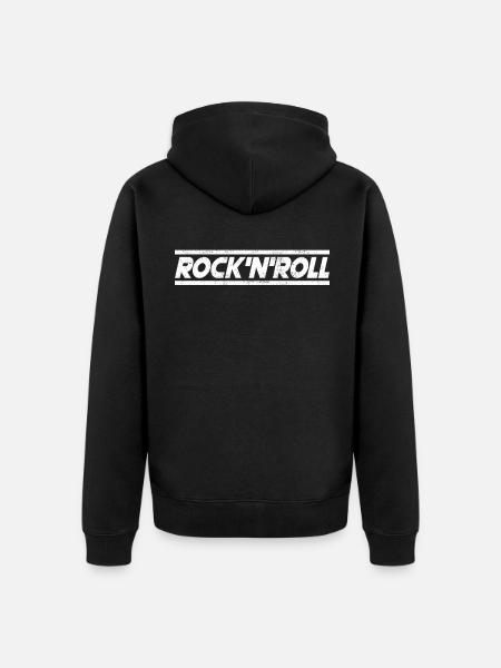Rock n Roll - Unisex Premium Bio Zip Hoodie - Schwarz