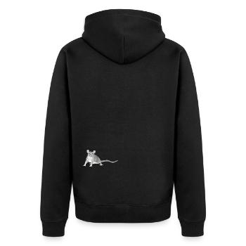 Rat Souris Rongeur Animal - Veste à capuche bio Premium Unisexe - noir - Dos - Nico (187cm)