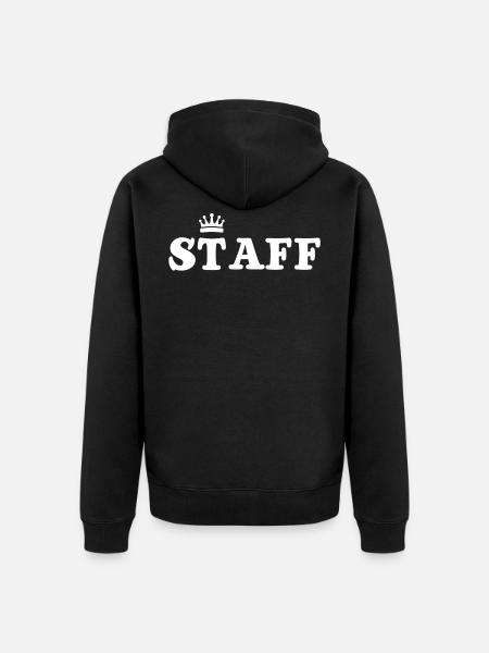 Staff - Unisex Premium Organic Zip Hoodie - black