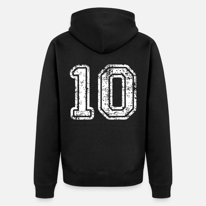 10 - Veste à capuche bio Premium Unisexe - noir