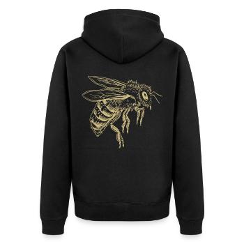 Abeille - Apiculteur - Veste à capuche bio Premium Unisexe - noir - Dos - Nico (187cm)