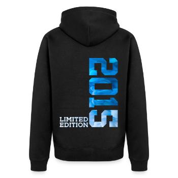 11E ANNIVERSAIRE ÉDITION LIMITÉE 2015 - Veste à capuche bio Premium Unisexe - noir - Dos - Nico (187cm)