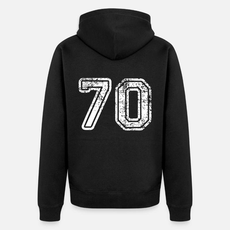 70 - Veste à capuche bio Premium Unisexe - noir