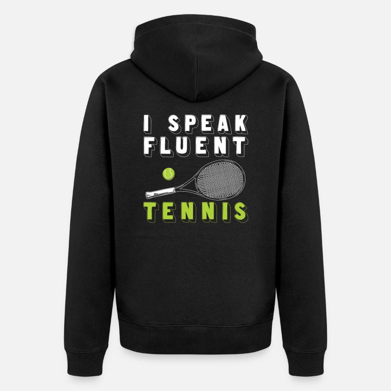Tennis - Veste à capuche bio Premium Unisexe - noir