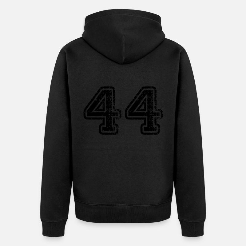 44 - Veste à capuche bio Premium Unisexe - noir