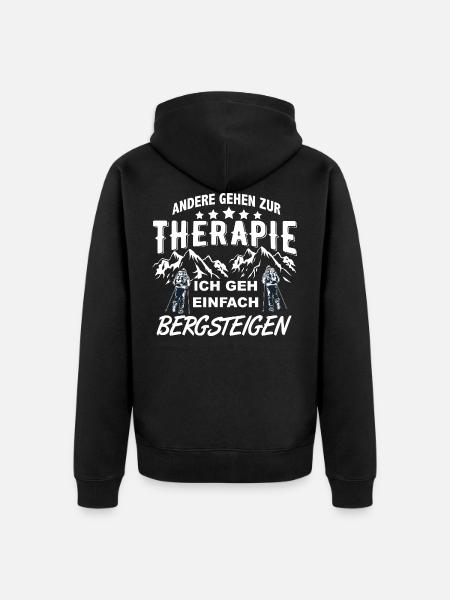 Rockclimbing - Unisex Premium Organic Zip Hoodie - black