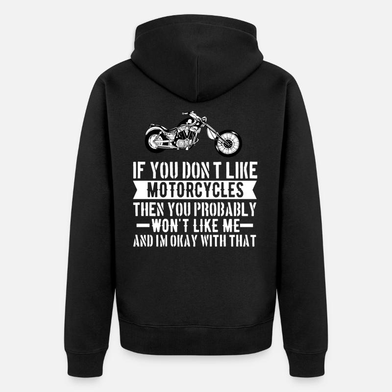 Bikers - Veste à capuche bio Premium Unisexe - noir