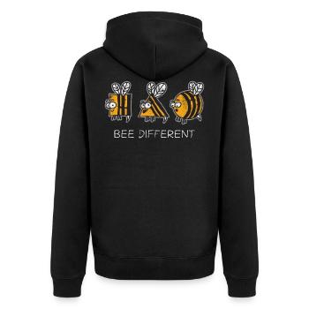 abeilles - Veste à capuche bio Premium Unisexe - noir - Dos - Nico (187cm)
