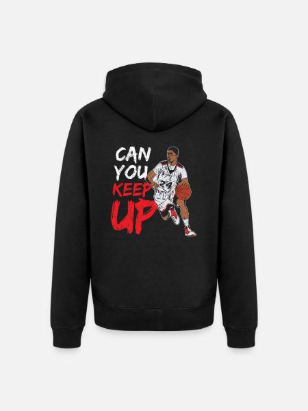 Basketball Lakers Geschenk - Unisex Premium Bio Zip Hoodie - Schwarz
