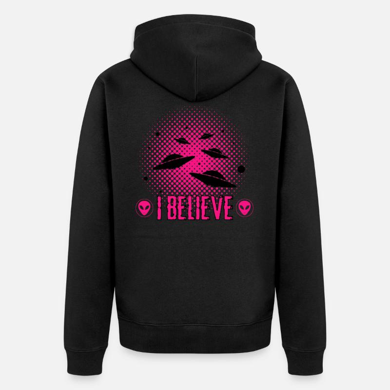 Alien - Ufo - Aliens - Veste à capuche bio Premium Unisexe - noir