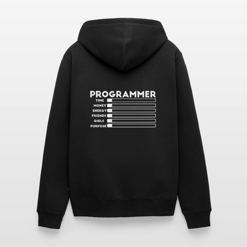 Programmeur nerd computer HTML Veste à capuche bio Premium Unisexe