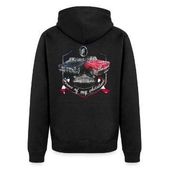 Héros de mon enfance - Buick - Veste à capuche bio Premium Unisexe - noir - Dos - Nico (187cm)
