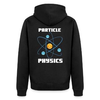 Physique des particules - Physicien Dicton - Veste à capuche bio Premium Unisexe - noir - Dos - Nico (187cm)