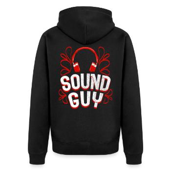 Ingénieur du son Ingénieur du son Sound Sound Guy Gift - Veste à capuche bio Premium Unisexe - noir - Dos - Nico (187cm)