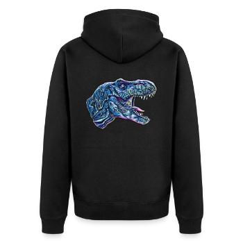 T-Rex - Veste à capuche bio Premium Unisexe - noir - Dos - Nico (187cm)