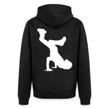 Breakdance 3D cadeau pour les enfants B-Boy Hip Hop Dancing - Veste à capuche bio Premium Unisexe - noir - Dos - Nico (187cm)