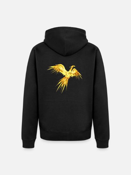 Phönix - Unisex Premium Bio Zip Hoodie - Schwarz