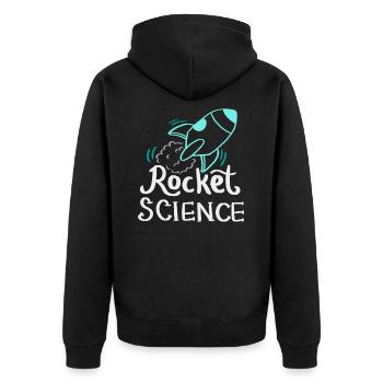 Chemise Rocket Science pour Science nerd - Veste à capuche bio Premium Unisexe - noir - Dos - Nico (187cm)
