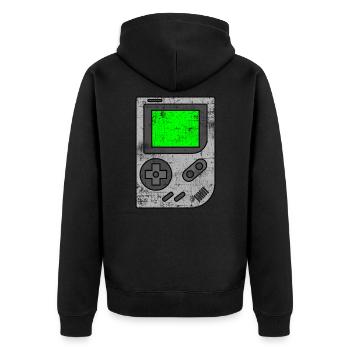 Jeux - Veste à capuche bio Premium Unisexe - noir - Dos - Nico (187cm)