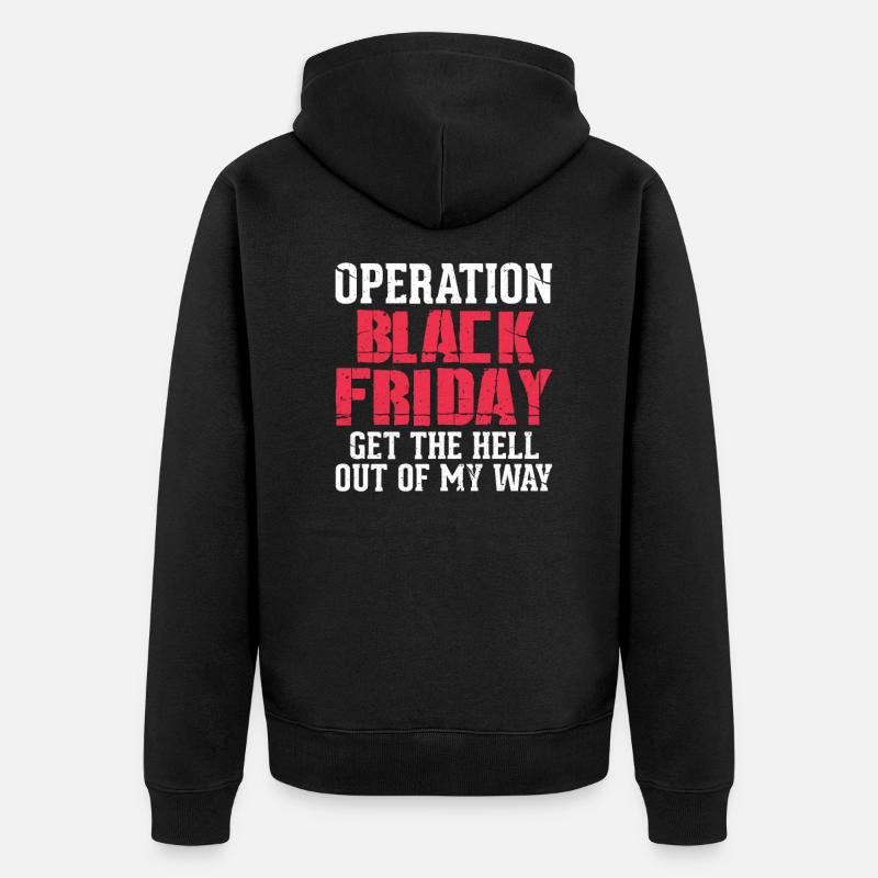 Vendredi noir - Veste à capuche bio Premium Unisexe - noir