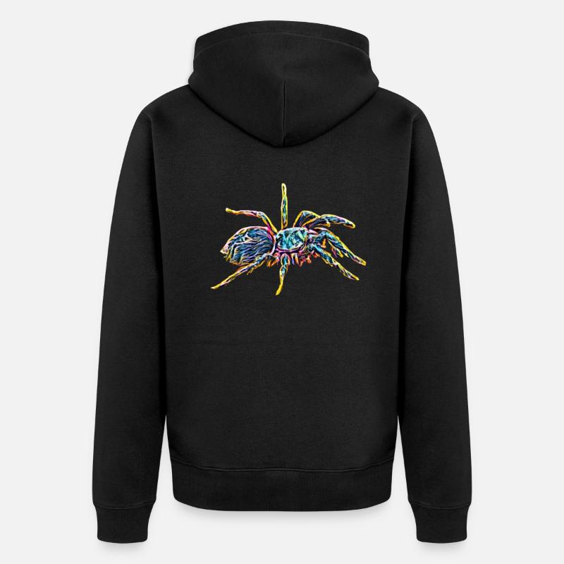 Tarentule - Veste à capuche bio Premium Unisexe - noir