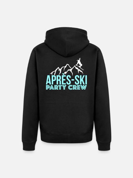 Apres Ski - Veste à capuche bio Premium Unisexe - noir
