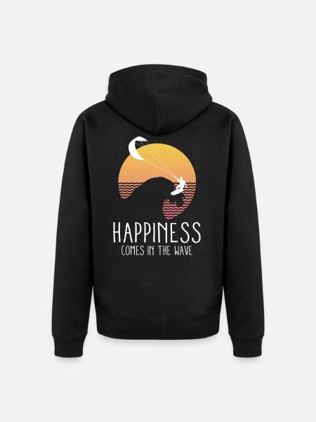 surfeur - Veste à capuche bio Premium Unisexe - noir