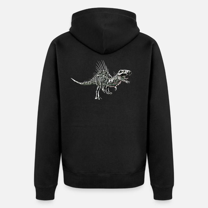 Spinosaurus - Veste à capuche bio Premium Unisexe - noir