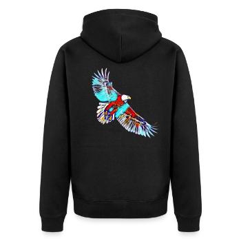 Aigle - Veste à capuche bio Premium Unisexe - noir - Dos - Nico (187cm)