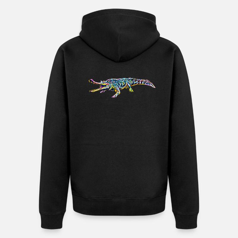 Crocodile - Veste à capuche bio Premium Unisexe - noir