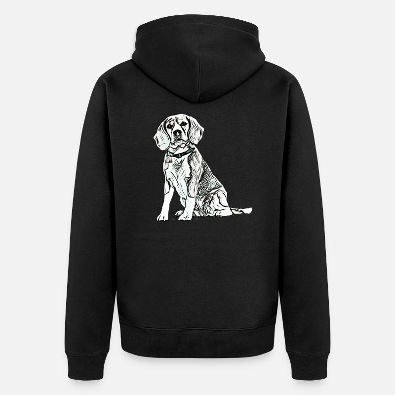 Beagle - Veste à capuche bio Premium Unisexe - noir