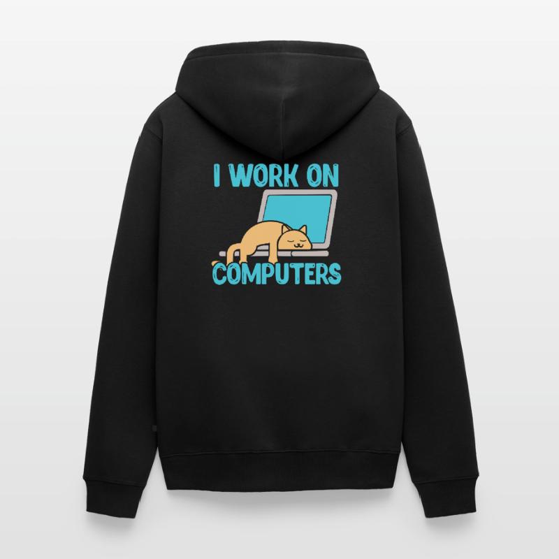 Programmierer Computer Code Informatik Geschenk Unisex Premium Bio Zip Hoodie