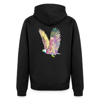 Aigle - Veste à capuche bio Premium Unisexe - noir - Dos - Nico (187cm)