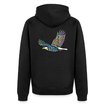 Aigle - Veste à capuche bio Premium Unisexe - noir - Dos - Nico (187cm)