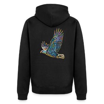 Aigle - Veste à capuche bio Premium Unisexe - noir - Dos - Nico (187cm)