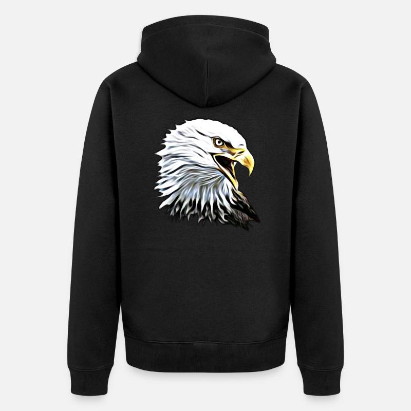 Aigle - Veste à capuche bio Premium Unisexe - noir