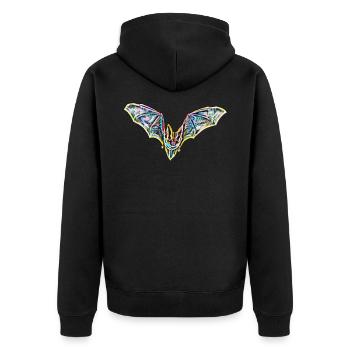 chauve-souris - Veste à capuche bio Premium Unisexe - noir - Dos - Nico (187cm)