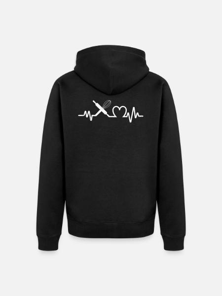 Cuisson du cœur - Veste à capuche bio Premium Unisexe - noir
