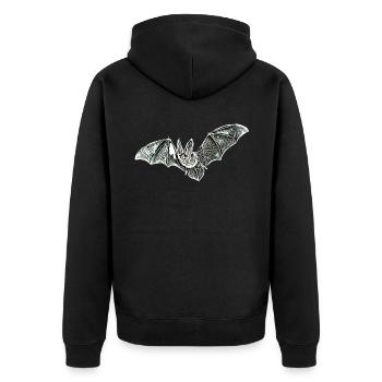 chauve-souris - Veste à capuche bio Premium Unisexe - noir - Dos - Nico (187cm)