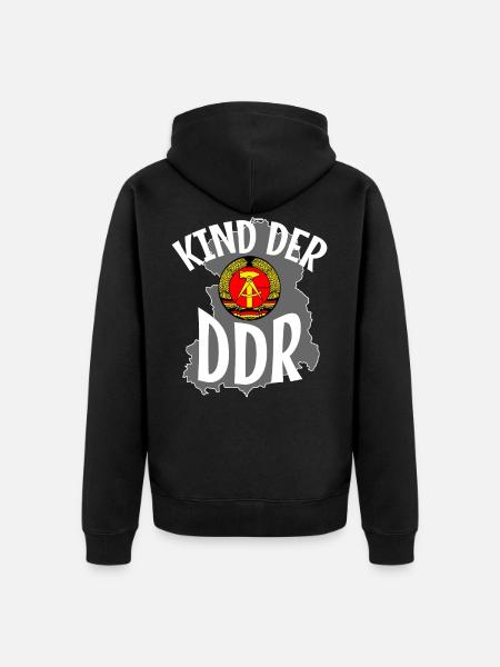 Kinder Der DDR - Unisex Premium Bio Zip Hoodie - Schwarz